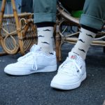 Chaussettes en coton moustache movember