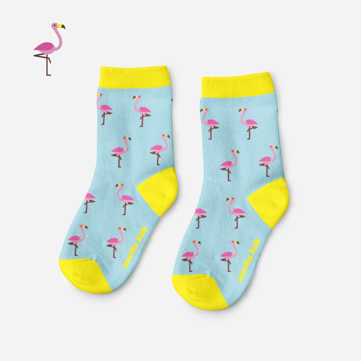 flamant-rose-chaussette-enfant-kids