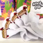 Chaussette courte brodée