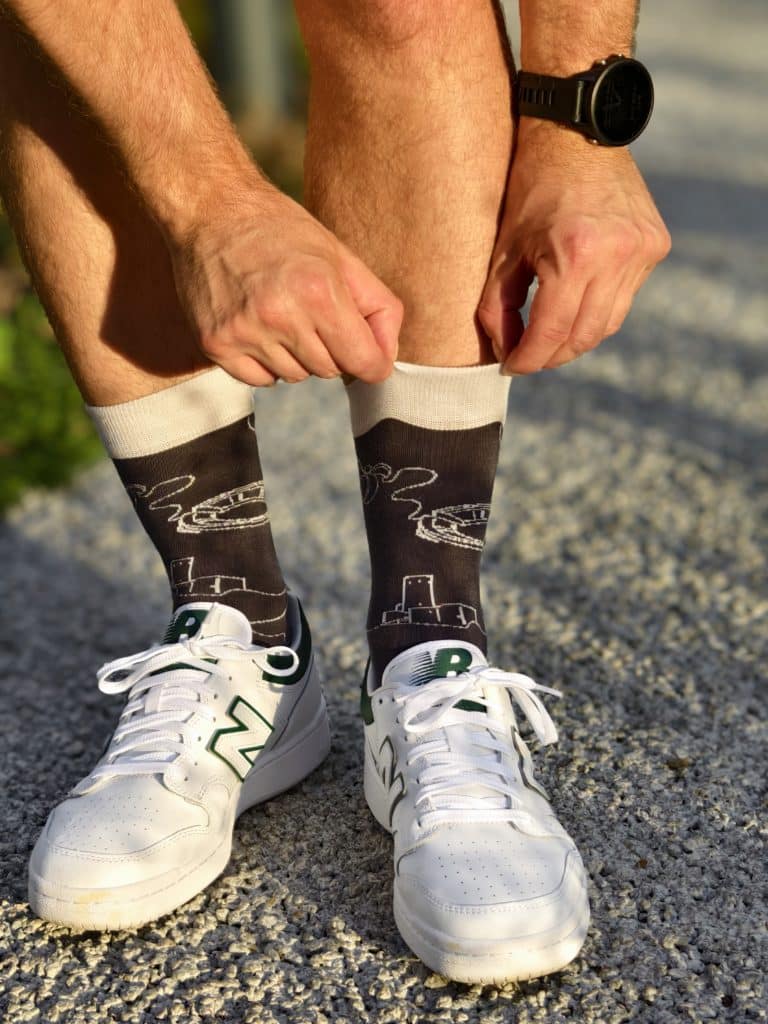 Personalisierte Socke für Tourismusbüros