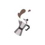 Socquettes brodées café Mais d'Abord, le Café - SocksLab (vue 2)