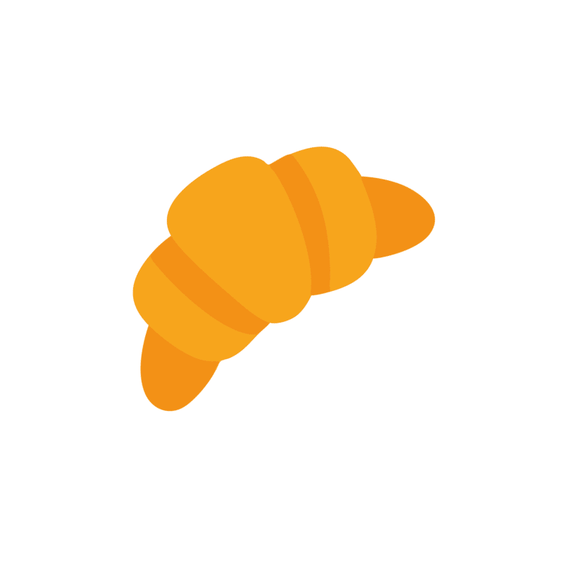 Socquettes brodées croissant Vive le Croissant ! - SocksLab