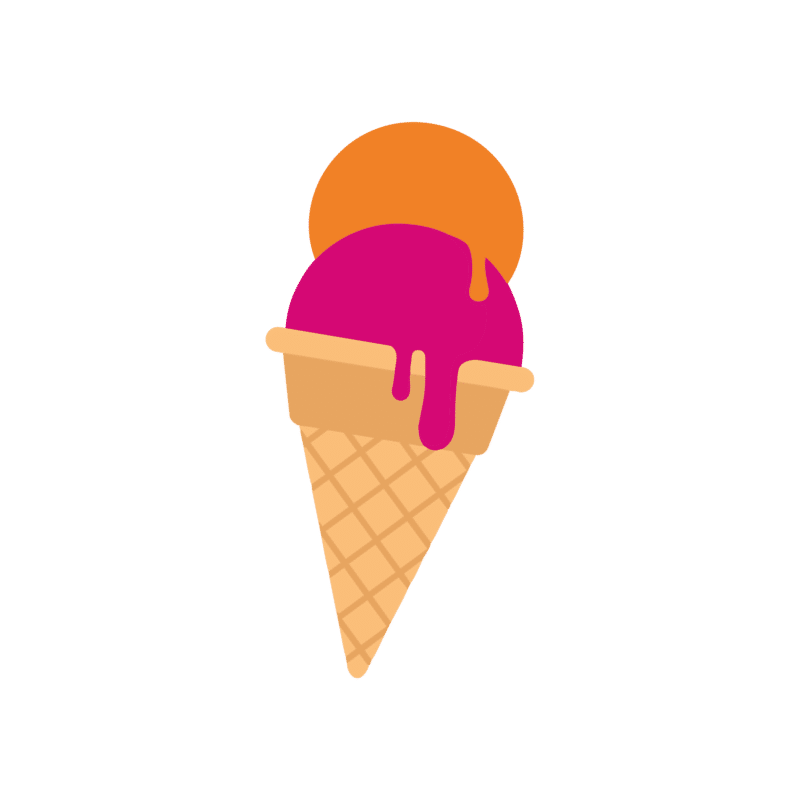 Socquettes brodées glace Un Été c'est Trop Court - SocksLab