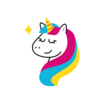 Socquettes brodées licorne Unicorn Mood - SocksLab