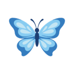 Socquettes brodées papillon Social Butterfly - SocksLab