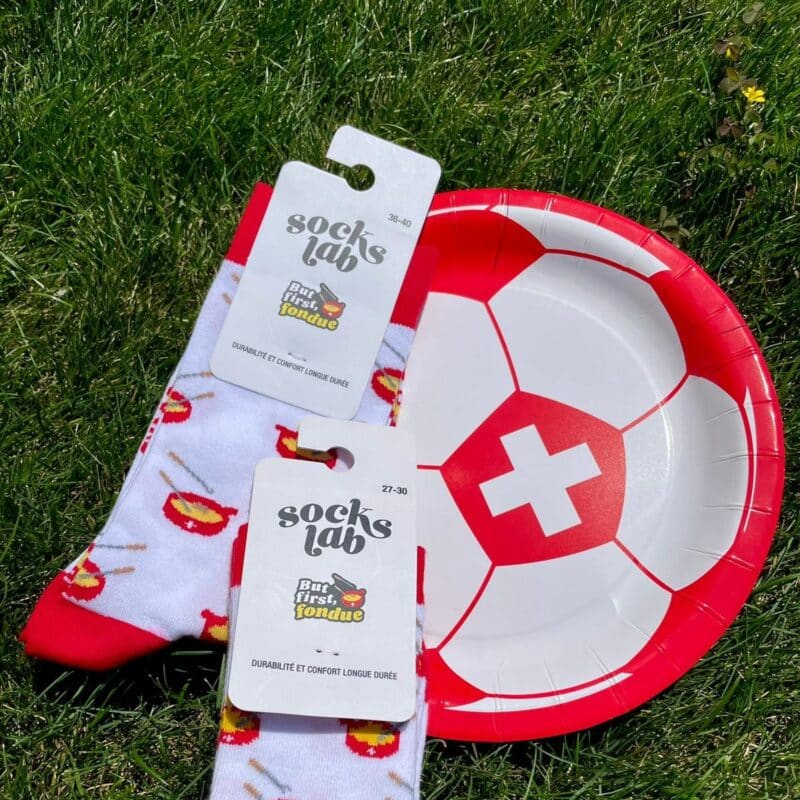Chaussettes assorties parent-enfant fondue - SocksLab