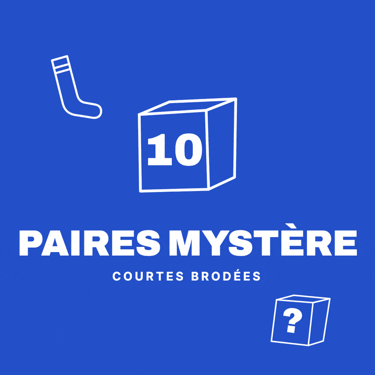 Mystery Box 10 paires courtes brodées SocksLab Mystery Box 10 paires courtes brodées SocksLab